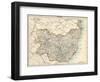 Map of Suffolk, England, 1870s-null-Framed Giclee Print