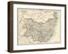 Map of Suffolk, England, 1870s-null-Framed Giclee Print