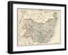 Map of Suffolk, England, 1870s-null-Framed Giclee Print