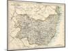 Map of Suffolk, England, 1870s-null-Mounted Giclee Print