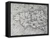 Map of Sumatra, Engraving-Andre Thevet-Framed Stretched Canvas