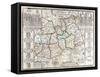 Map of Surrey, Described and Divided into Hundreds (Engraving)-English-Framed Stretched Canvas