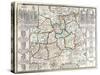 Map of Surrey, Described and Divided into Hundreds (Engraving)-English-Stretched Canvas