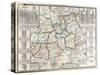 Map of Surrey, Described and Divided into Hundreds (Engraving)-English-Stretched Canvas