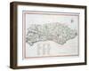 Map of Sussex, 26th March 1805-John Cary-Framed Giclee Print