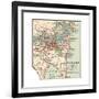 Map of Sydney (C. 1900), Maps-Encyclopaedia Britannica-Framed Giclee Print