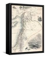 Map of Syria, 1851-John Tallis-Framed Stretched Canvas