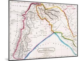 Map of Syria, Mesopotamia, Assyria &C., from 'The Atlas of Ancient Geography', by Butler…-null-Mounted Giclee Print