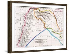 Map of Syria, Mesopotamia, Assyria &C., from 'The Atlas of Ancient Geography', by Butler…-null-Framed Giclee Print