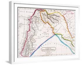 Map of Syria, Mesopotamia, Assyria &C., from 'The Atlas of Ancient Geography', by Butler…-null-Framed Giclee Print