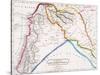 Map of Syria, Mesopotamia, Assyria &C., from 'The Atlas of Ancient Geography', by Butler…-null-Stretched Canvas