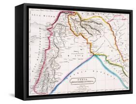 Map of Syria, Mesopotamia, Assyria &C., from 'The Atlas of Ancient Geography', by Butler…-null-Framed Stretched Canvas