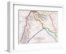 Map of Syria, Mesopotamia, Assyria &C., from 'The Atlas of Ancient Geography', by Butler…-null-Framed Giclee Print