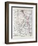 Map of Tanzania Kilimanjaro, 1899-null-Framed Giclee Print