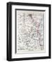 Map of Tanzania Kilimanjaro, 1899-null-Framed Giclee Print