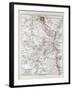 Map of Tanzania Kilimanjaro, 1899-null-Framed Giclee Print