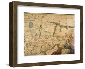 Map of Tartary, 1540 and Francesco Grisellini, 1761-Gian Lorenzo Bernini-Framed Giclee Print