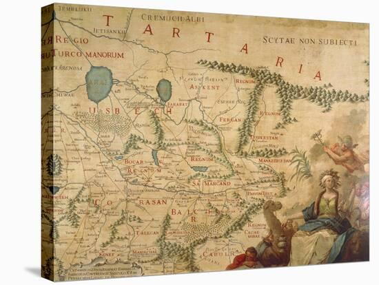 Map of Tartary, 1540 and Francesco Grisellini, 1761-Gian Lorenzo Bernini-Stretched Canvas