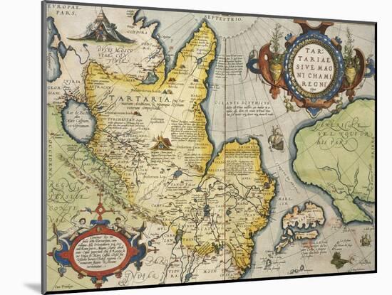 Map of Tartary, Northern-Central Asia, from Theatrum Orbis Terrarum-null-Mounted Giclee Print