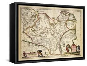 Map of Tartary, Northern-Central Asia-null-Framed Stretched Canvas