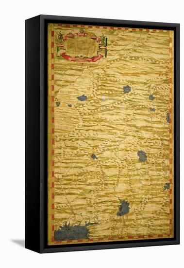 Map of Tartary-Stefano Bonsignori-Framed Stretched Canvas