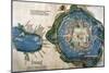 Map of Tenochtitlan and the Gulf of Mexico, from 'Praeclara Ferdinadi Cortesii De Nova Maris…-null-Mounted Giclee Print