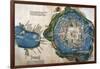 Map of Tenochtitlan and the Gulf of Mexico, from 'Praeclara Ferdinadi Cortesii De Nova Maris…-null-Framed Giclee Print