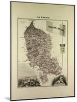 Map of Territoire De Belfort 1896, France-null-Mounted Giclee Print