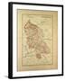 Map of Territoire De Belfort, France-null-Framed Giclee Print