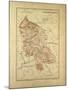 Map of Territoire De Belfort, France-null-Mounted Giclee Print