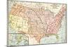 Map of Territorial Growth of the United States from 1783-1867-null-Mounted Giclee Print