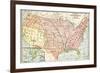 Map of Territorial Growth of the United States from 1783-1867-null-Framed Giclee Print