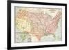 Map of Territorial Growth of the United States from 1783-1867-null-Framed Giclee Print