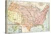 Map of Territorial Growth of the United States from 1783-1867-null-Stretched Canvas