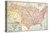 Map of Territorial Growth of the United States from 1783-1867-null-Stretched Canvas