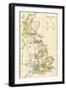 Map of Territory Controlled by Celts, Picts, Anglos, Saxons, and Other Tribes in Britain in 597 Ad-null-Framed Giclee Print