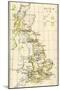 Map of Territory Controlled by Celts, Picts, Anglos, Saxons, and Other Tribes in Britain in 597 Ad-null-Mounted Giclee Print