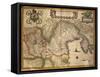 Map of Territory under Veneto Dominion, Italy, from Regionum Italiae-null-Framed Stretched Canvas