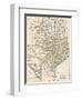 Map of Texas and Indian Territory (Now Oklahoma), 1870s-null-Framed Giclee Print