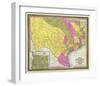 Map of Texas, c.1846-Samuel Augustus Mitchell-Framed Art Print