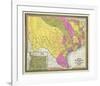 Map of Texas, c.1846-Samuel Augustus Mitchell-Framed Art Print