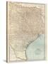 Map of Texas, Eastern Part. United States-Encyclopaedia Britannica-Stretched Canvas