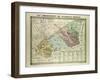 Map of the 17th Arrondissement Des Batignolles-Monceaux Paris France-null-Framed Giclee Print
