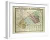 Map of the 17th Arrondissement Des Batignolles-Monceaux Paris France-null-Framed Giclee Print