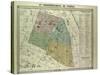 Map of the 3rd Arrondissement Du Temple Paris France-null-Stretched Canvas