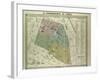 Map of the 3rd Arrondissement Du Temple Paris France-null-Framed Giclee Print