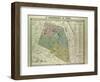 Map of the 3rd Arrondissement Du Temple Paris France-null-Framed Giclee Print