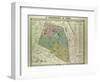 Map of the 3rd Arrondissement Du Temple Paris France-null-Framed Giclee Print