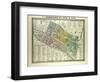 Map of the 4th Arrondissement De L'Hôtel De Ville Paris France-null-Framed Giclee Print