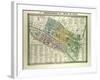 Map of the 4th Arrondissement De L'Hôtel De Ville Paris France-null-Framed Giclee Print